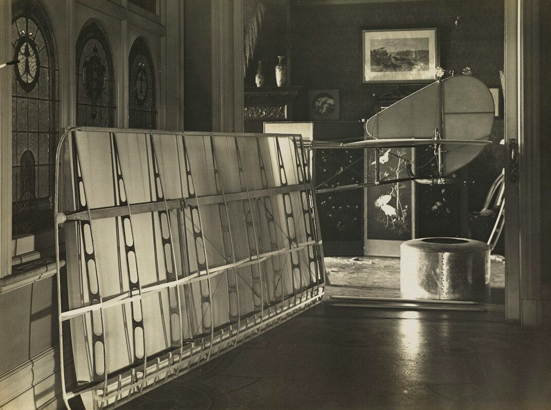 Archive room with boxes of printed photographs and negatives